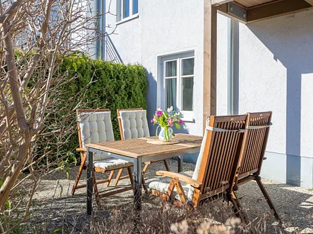 Die 2. Terrasse mit Ost-Ausrichtung