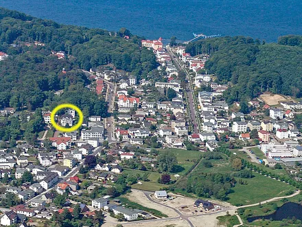 Lage der Parkresidenz Concordia im Ostseebad Sellin