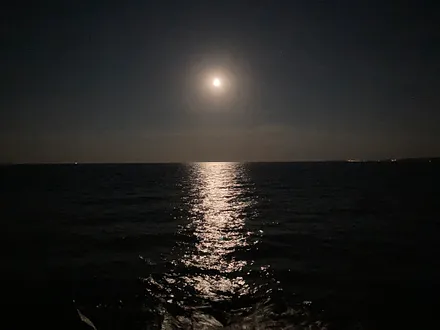 Die Ostsee bei Nacht.