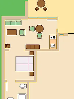 Grundriss der Ferienwohnung