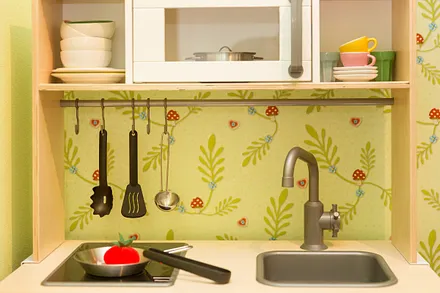 Die Kinderspielküche.