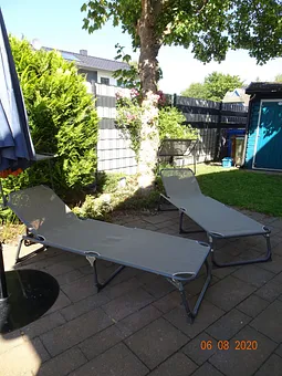 Die 2. Terrasse mit Nachmittags-Sonne