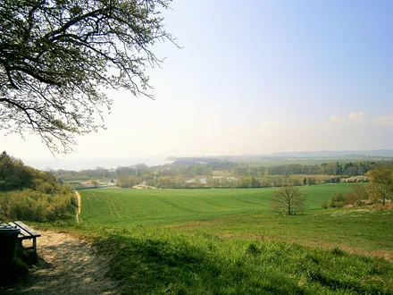 Aussicht Richtung Südstrand und Lobbe