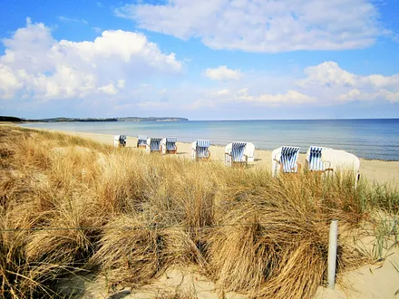 Blick aus Richtung Thiessow nach Lobbe und zum Südstrand von Göhren