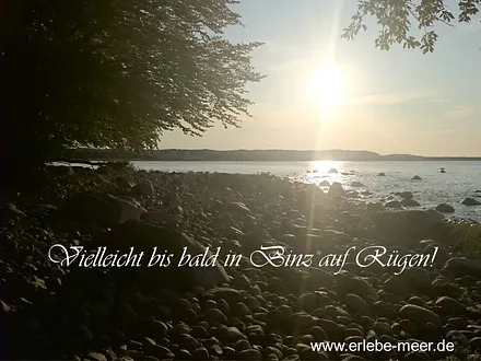 Sonnenuntergang weiter Abseits von Binz