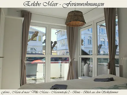 Ausblick aus dem Schlafzimmer