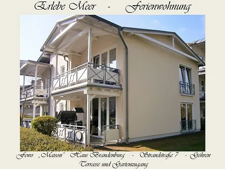 Balkon mit Zugang zum Garten und zum PKW-Stellplatz