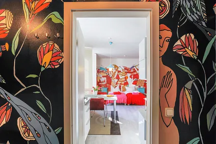 Die Tapete von Kathrin Grünke ist ein Unikat.