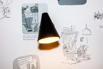 ... hat eine originale BECK-Cartoon-Tapete.