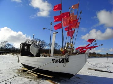 Fischerboot am Koserower Strand