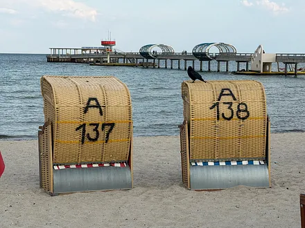 Strand an der Seebrücke