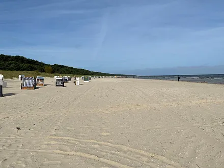 Strand, soweit das Auge reicht