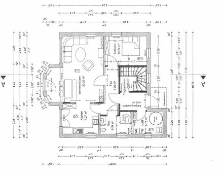 Grundriss der Wohnung