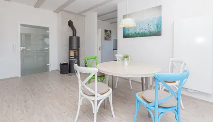 Essbereich der Ferienwohnung Südstrand