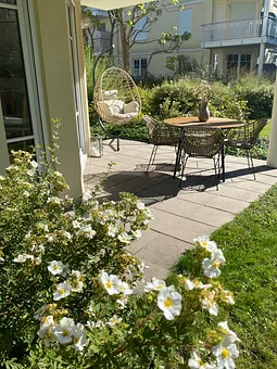 Die Terrasse im Frühling