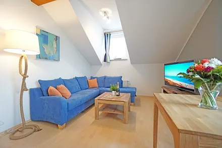 Wohnzimmer mit Schlafcouch