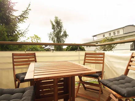 Der möblierte Balkon