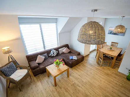 Der großzügige Wohnbereich