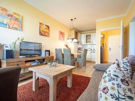 Der offene Wohn- und Essbereich