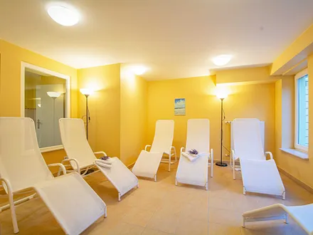 Der Ruheraum im Saunabereich