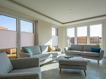 Der großzügige helle Wohnbereich