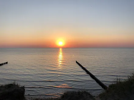 Sonnenuntergang am Strand 