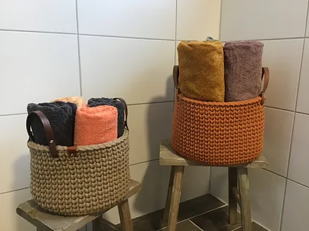 Handtücher sind bei uns dabei 