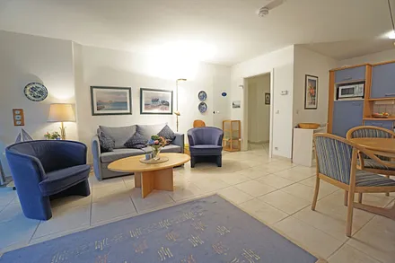 Wohnzimmer mit Schlafcouch