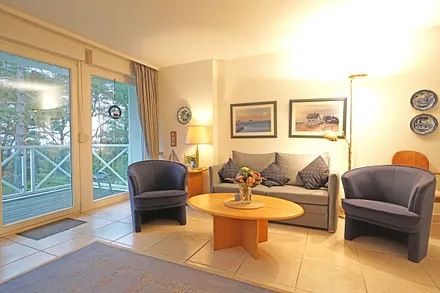 Wohnzimmer mit Schlafcouch