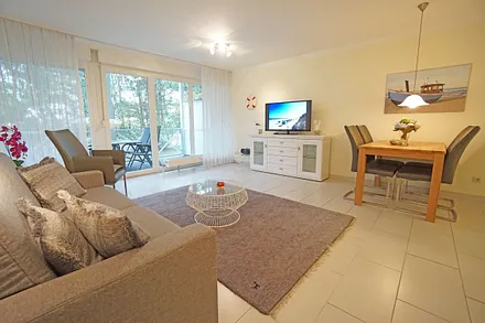 Wohnzimmer mit Schlafcouch