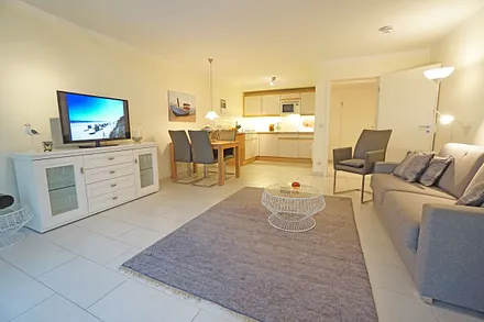 Wohnzimmer mit Schlafcouch