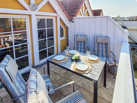 Der möblierte Balkon