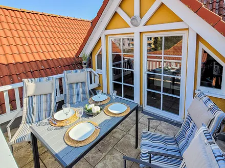 Der möblierte Balkon