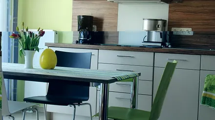 Blick zur Küchenzeile