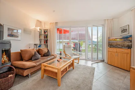 Wohnbereich mit Kaminofen