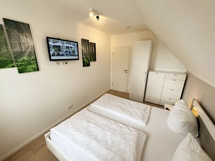 Ferienhaus Ilsebill - 3. Schlafzimmer mit TV