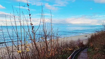 Strandzugang 100m von der Ferienwohnung entfernt
