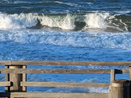 Sturmwellen auf der Ostsee im Januar