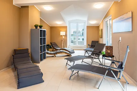 Ruhebereich im Dachgeschoss