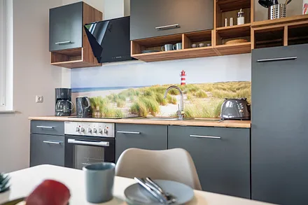 voll ausgestattete Küche