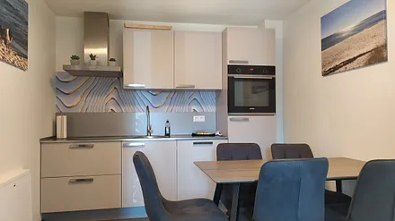 Blick auf die Küchenzeile