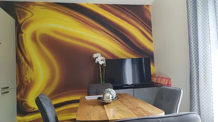 Blick auf den Esstisch