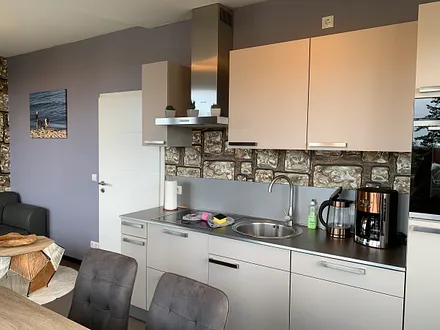 Blick auf die Küchenzeile