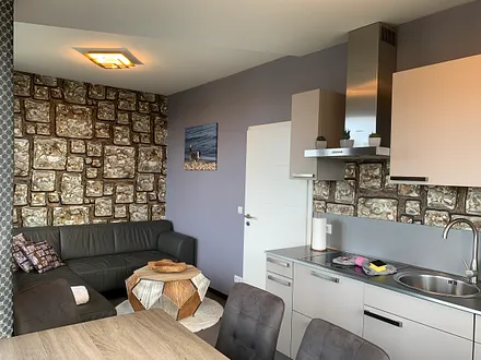 Blick in das Wohnzimmer