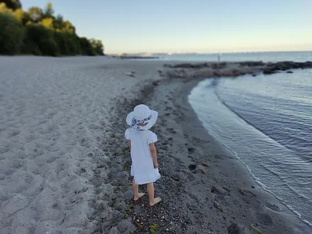 Der Strandabschnitt bei uns 