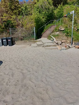 Treppenaufgang vom Strand 