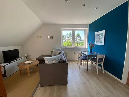 Wohn- und Essbereich mit Schlafcouch