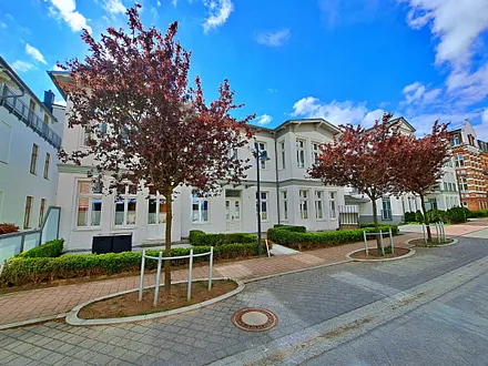 Außenansicht, 50 m bis zur Promenade und zum Strand