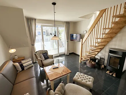 Wohnbereich mit Kamin