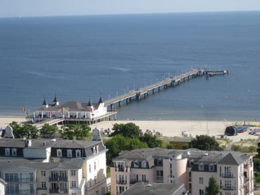 Blick auf die Ahlbecker Seebrücke